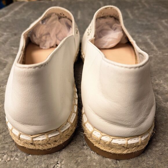 Kate Spade Garcia Cut Out White Leather Espadrille Flats WOMENS SIZE 9M comfort - Picture 4 of 12
